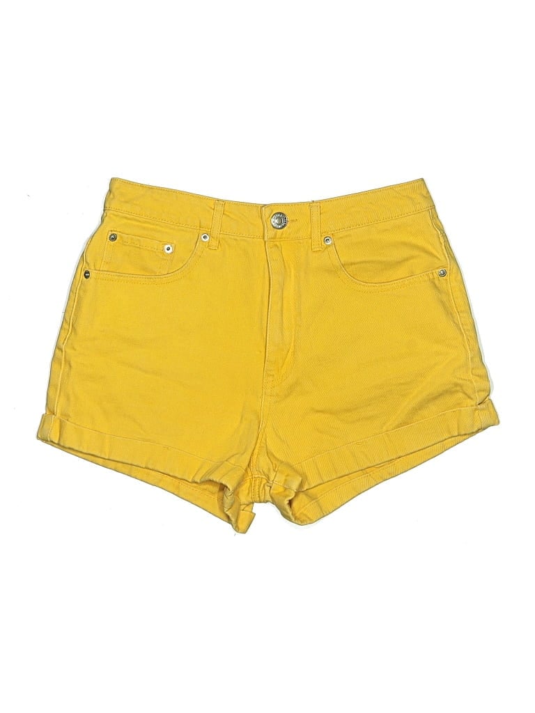 Pre-owned Forever 21 Denim Shorts In Yellow