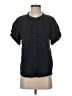 Splendid 100% Cotton Black Short Sleeve Blouse Size XS - photo 1