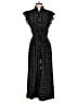 Rebecca Taylor Plaid Black Jumpsuit Size 2 - photo 1