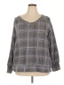 Evri Plaid Gray Pullover Sweater Size 2X - photo 1