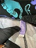 Lularoe Print Blue Leggings Size 1X (Tall & Curvy) - photo 4