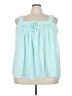 Torrid 100% Polyester Teal Sleeveless Blouse Size 4X Plus (4) - photo 1