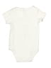 Baby Essentials 100% Cotton Print Ivory Short Sleeve Onesie Size Newborn - photo 2