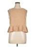 Automet Tan Sleeveless Blouse Size XL - photo 1