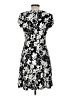 Connected Apparel Print Black Casual Dress Size 6 - photo 2