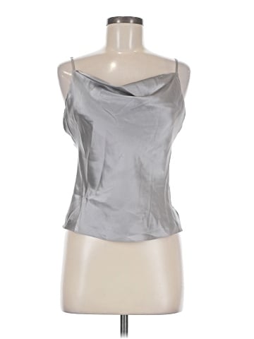 Intermix Sleeveless Silk Top (view 1)