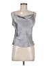 Intermix 100% Silk Silver Sleeveless Silk Top Size M - photo 1