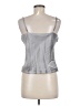 Intermix 100% Silk Silver Sleeveless Silk Top Size M - photo 2