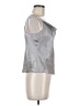 Intermix 100% Silk Silver Sleeveless Silk Top Size M - photo 4