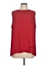 Chico's 100% Polyester Red Sleeveless Blouse Size Lg (2) - photo 1