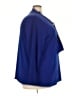Susan Graver Blue 3/4 Sleeve Blouse Size 3X - photo 4