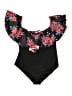 Daci Floral Black One Piece Swimsuit Size 18 - photo 1