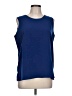 Maggie Sweet 100% Polyester Blue Sleeveless Blouse Size 10 - photo 1