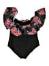 Daci Floral Black One Piece Swimsuit Size 18 - photo 2