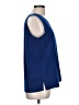 Maggie Sweet 100% Polyester Blue Sleeveless Blouse Size 10 - photo 4