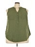 Torrid Green Sleeveless Button-Down Shirt Size 3X Plus (3) - photo 1