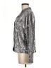 Lord & Taylor Silver Long Sleeve Blouse Size M - photo 5