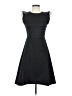 Halston Heritage 100% Polyester Solid Black Cocktail Dress Size 2 - photo 1