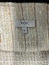 VOY 100% Polyester Tweed Ivory Blazer Size L - photo 6