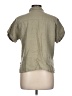 Tahari 100% Linen Green Short Sleeve Blouse Size L - photo 2