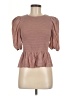 Express Brown Short Sleeve Top Size M - photo 1