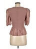 Express Brown Short Sleeve Top Size M - photo 2