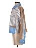 Noisy May Color Block Blue Long Sleeve Blouse Size XS - photo 5