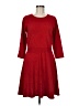 AB Studio 100% Acrylic Red Casual Dress Size M - photo 1