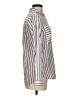 Express Stripes Ivory Long Sleeve Button-Down Shirt Size S - photo 4