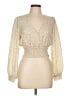 Love Tree 100% Polyester Gold Long Sleeve Blouse Size L - photo 1