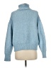 Zara Solid Blue Turtleneck Sweater Size M - photo 2