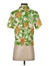 Astr 100% Viscose Tropical Green Short Sleeve Blouse Size XS - photo 2