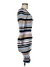 Bebe Stripes Gray Casual Dress Size M - photo 4