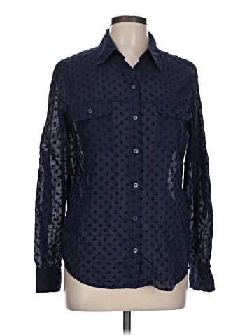 New York & Company Long Sleeve Button-Down Shirt (view 1)