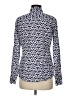 C. Wonder Chevron-herringbone Blue Long Sleeve Button-Down Shirt Size M - photo 2