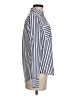 Express 100% Polyester Stripes Blue Long Sleeve Blouse Size XS - photo 4