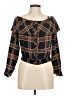 JOA 100% Polyester Brown Long Sleeve Blouse Size M - photo 1