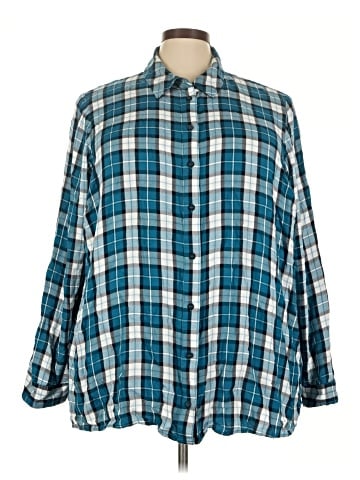 Lane Bryant Long Sleeve Button-Down Shirt (view 1)