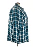 Lane Bryant Plaid Blue Long Sleeve Button-Down Shirt Size 26 - 28 Plus - photo 4