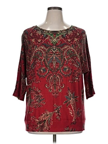 Chaps 3/4 Sleeve Blouse (view 1)