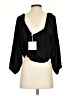 BaeVely Black 3/4 Sleeve Blouse Size 4 - photo 2