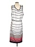 Studio One Stripes White Casual Dress Size 2 - photo 2