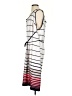Studio One Stripes White Casual Dress Size 2 - photo 5