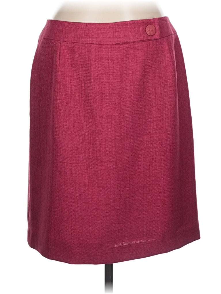 Pre-owned Alex Marie Formal Skirt In Burgundy