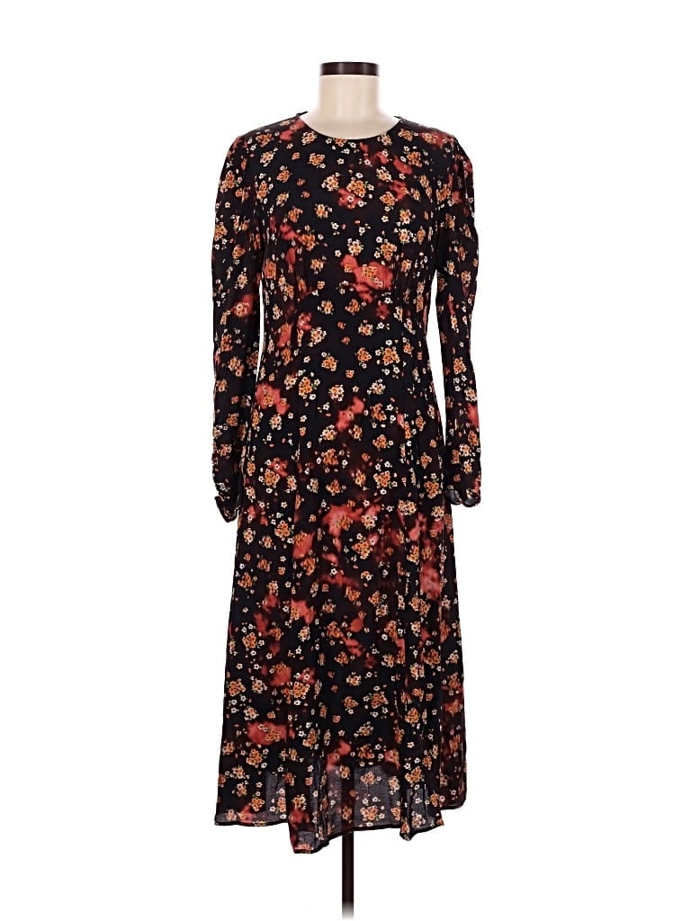 Pre-owned Mng Casual Dress In Black