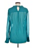 BCBGMAXAZRIA Teal Long Sleeve Blouse Size M - photo 2