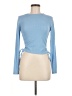 Zara Blue Long Sleeve Top Size M - photo 1