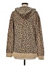 Emily Daniels Animal Print Tan Pullover Hoodie Size M - photo 2
