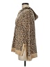 Emily Daniels Animal Print Tan Pullover Hoodie Size M - photo 5