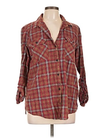 Scully 3/4 Sleeve Button-Down Shirt (view 1)